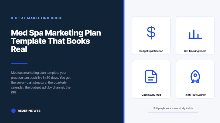 Med Spa Marketing Plan Template That Books Real Treatments
