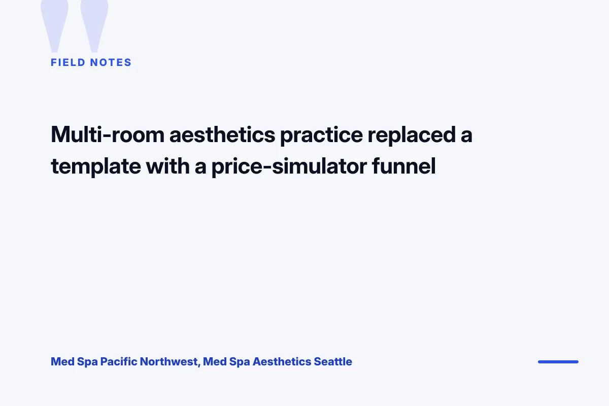 med spa marketing strategies field notes