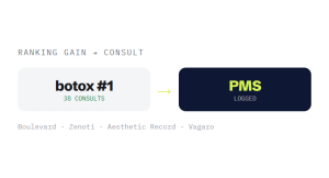 med spa SEO company outcome showing tracked performance improvement