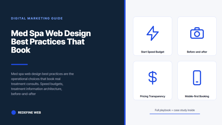 Med Spa Web Design Best Practices That Book More Consults