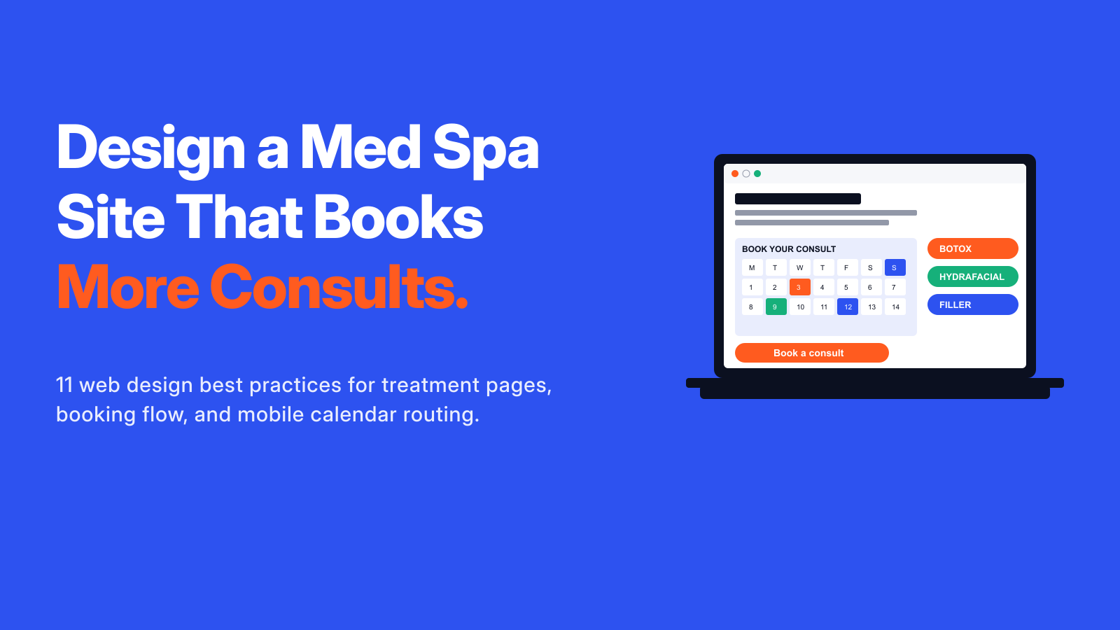 Design a Med Spa Website That Books More First-Time Consults