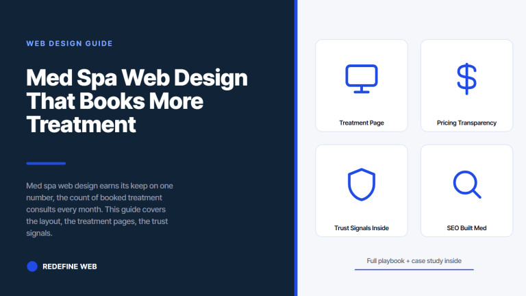 Med Spa Web Design That Books More Treatment Consults