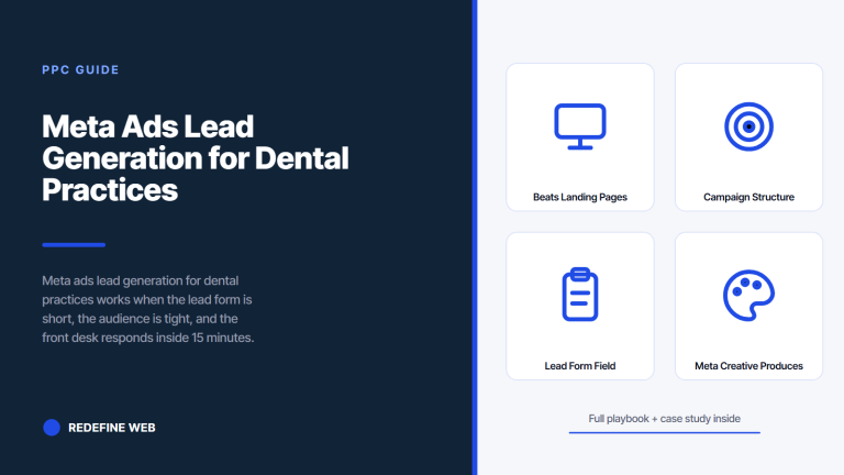 Meta Ads Lead Generation for Dental Practices That Books