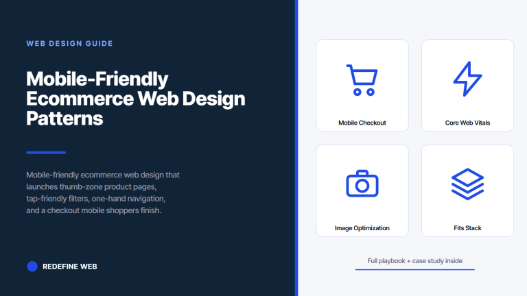 Mobile-Friendly Ecommerce Web Design Patterns and Checkout