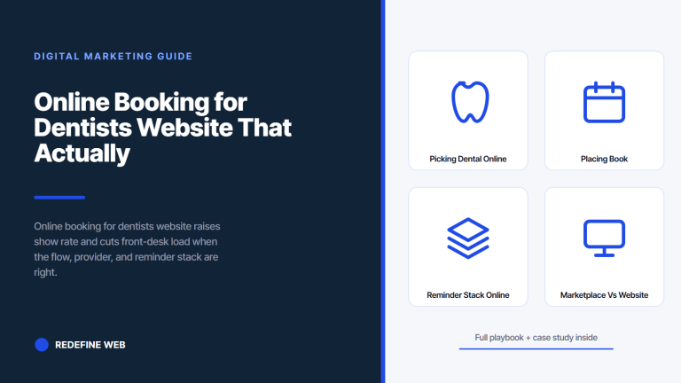 Online Booking for Dentists Website That Actually Books