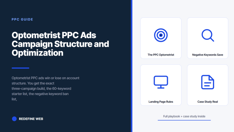 Optometrist PPC Ads Campaign Structure and Optimization