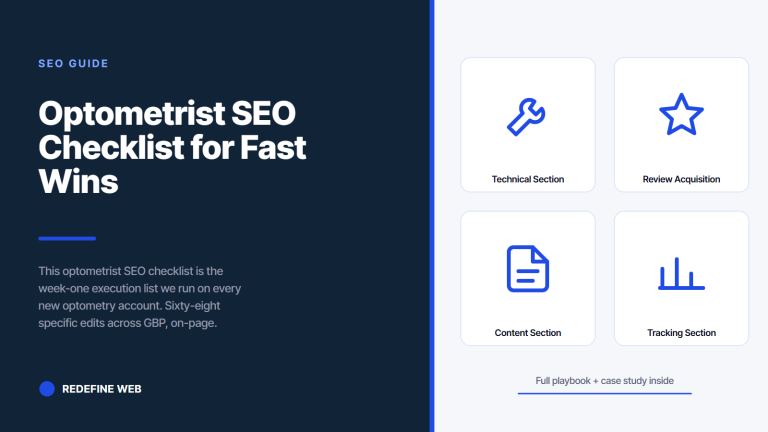 Optometrist SEO Checklist for Fast Wins This Week
