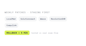 optometrist wordpress maintenance outcome showing tracked performance improvement