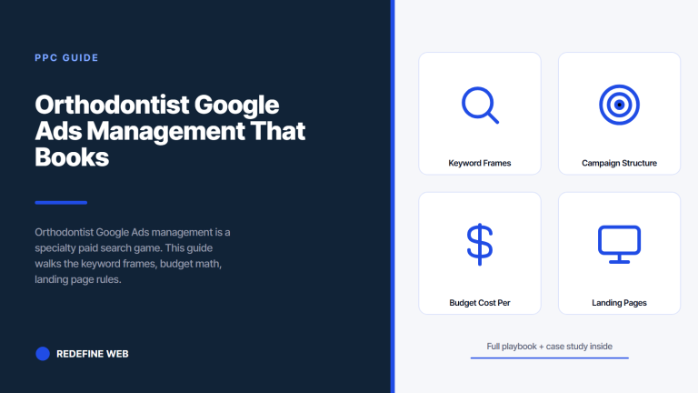 Orthodontist Google Ads Management That Books Consult Chairs