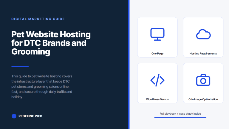Pet Website Hosting for DTC Brands and Grooming Salons