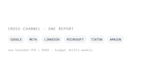 PPC agency outcome showing tracked performance improvement