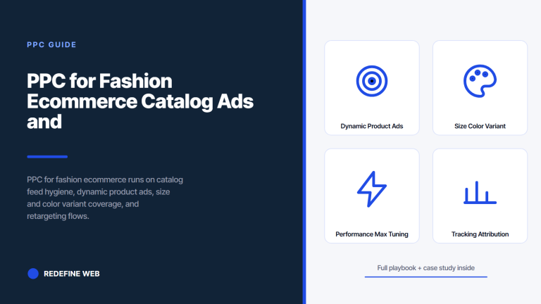 PPC for Fashion Ecommerce Catalog Ads and Retargeting Guide