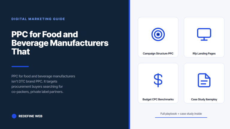 PPC for Food and Beverage Manufacturers That Books Real RFPs