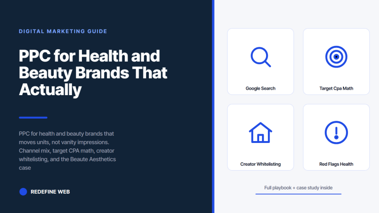 PPC for Health and Beauty Brands That Actually Sells Product