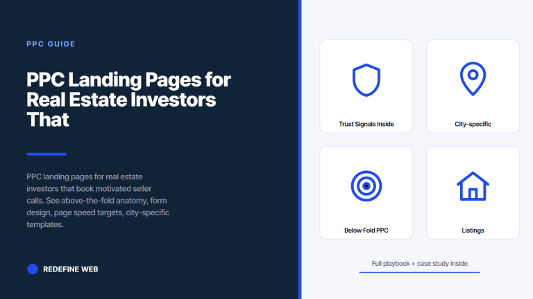 PPC Landing Pages for Real Estate Investors That Actually Convert