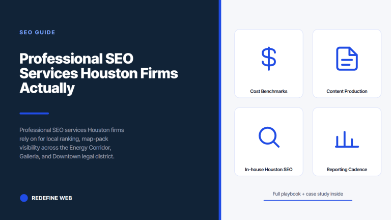 Professional SEO Services Houston Firms Actually Grow With