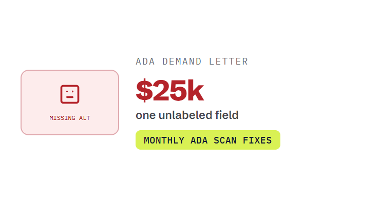 professional services WordPress maintenance challenge card visualizing a common growth blocker