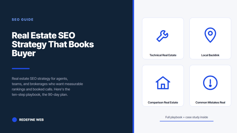 Real Estate SEO Strategy That Books Buyer and Seller Calls