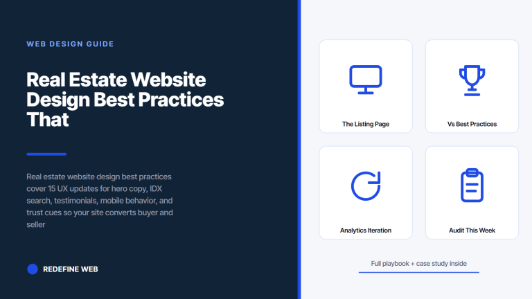 Real Estate Website Design Best Practices That Build Trust
