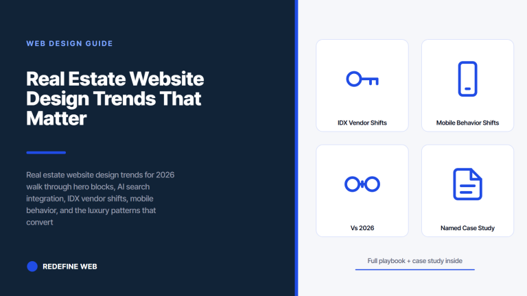 Real Estate Website Design Trends That Matter for 2026