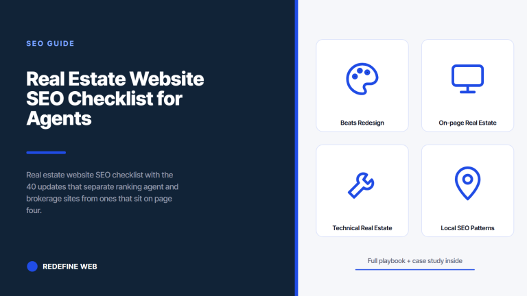 Real Estate Website SEO Checklist for Agents and Brokerages
