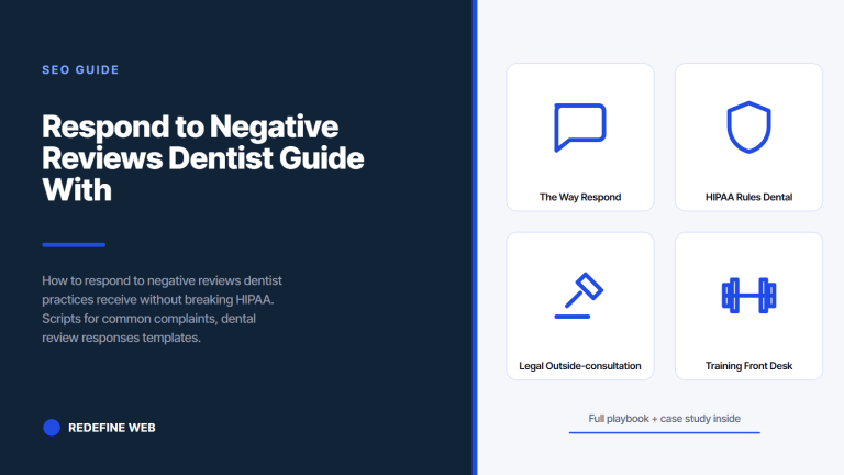 Respond to Negative Reviews Dentist Guide With Scripts and HIPAA Rules