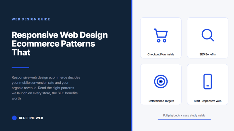 Responsive Web Design Ecommerce Patterns That Convert on Mobile