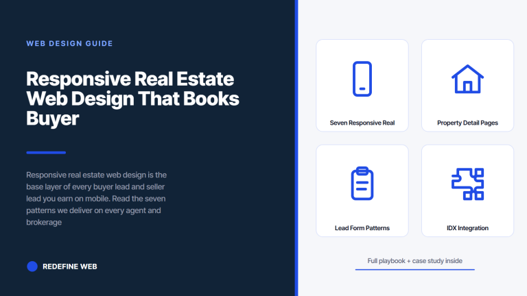 Responsive Real Estate Web Design That Books Buyer and Seller Leads