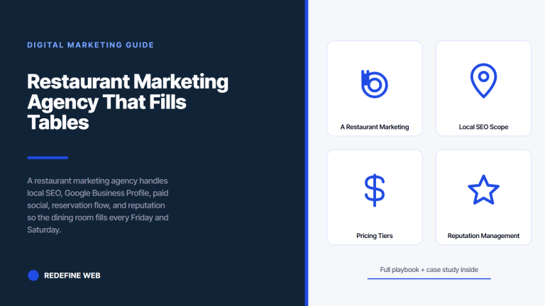 Restaurant Marketing Agency That Fills Tables Every Weekend