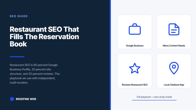 Restaurant SEO That Fills The Reservation Book Every Week