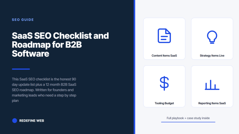 SaaS SEO Checklist and Roadmap for B2B Software Teams