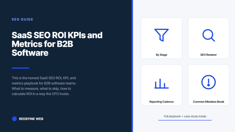SaaS SEO ROI KPIs and Metrics for B2B Software Growth Teams