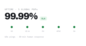 SaaS website maintenance outcome showing tracked performance improvement