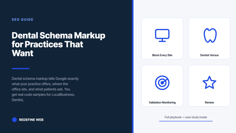 Dental Schema Markup for Practices That Want to Rank