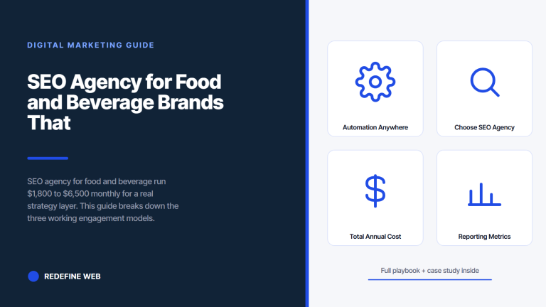 SEO Agency for Food and Beverage Brands That Actually Moves Traffic