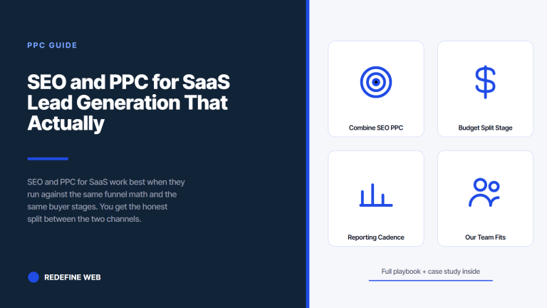 SEO and PPC for SaaS Lead Generation That Actually Books Demos