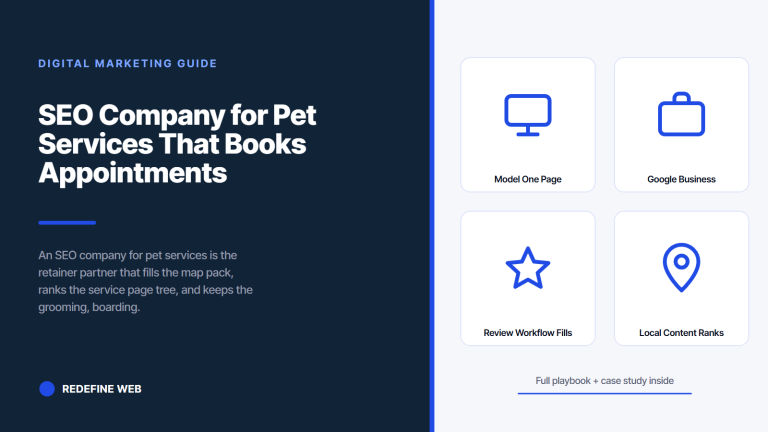 SEO Company for Pet Services That Books Appointments