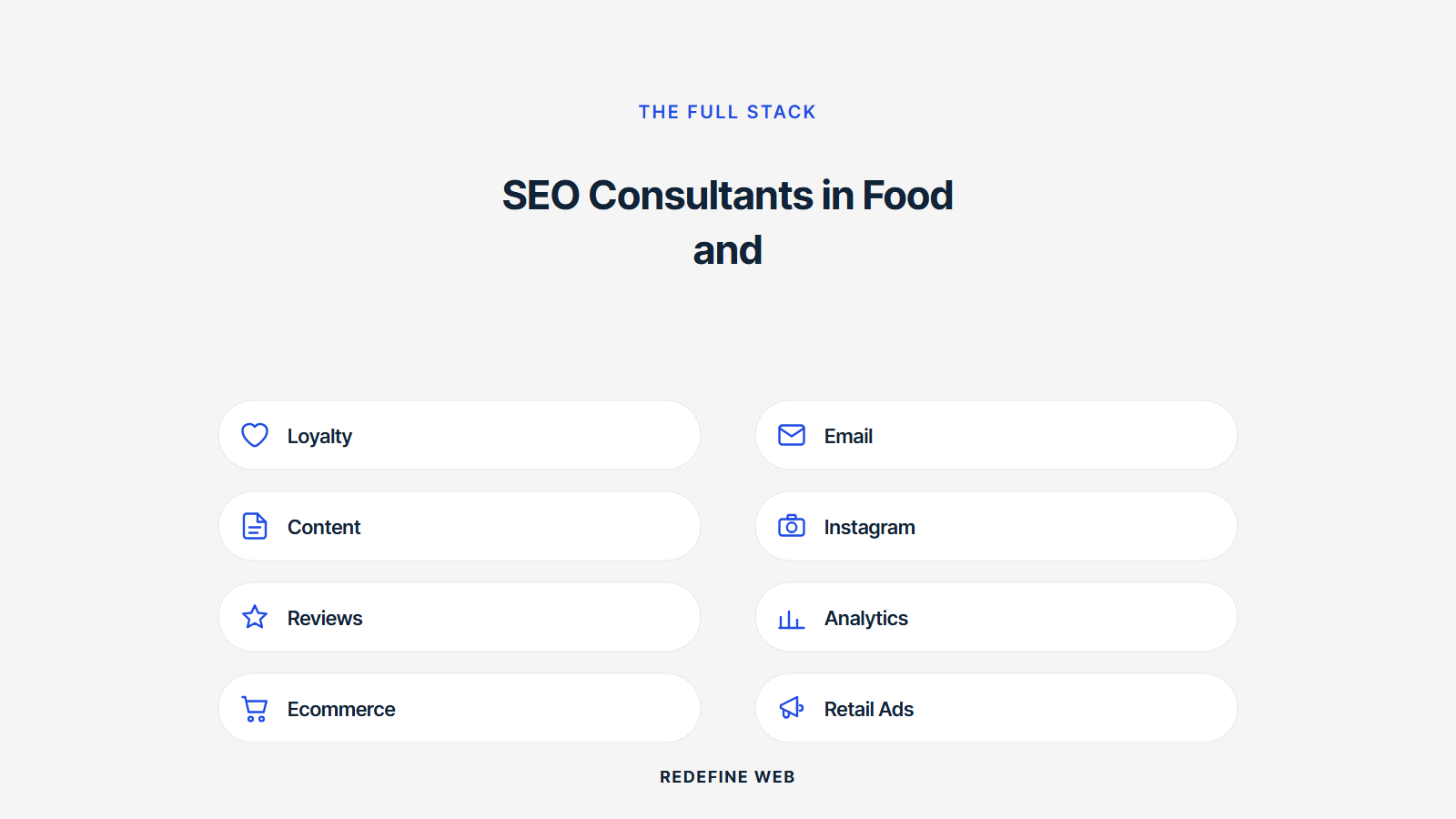 seo consulting food and beverage explained