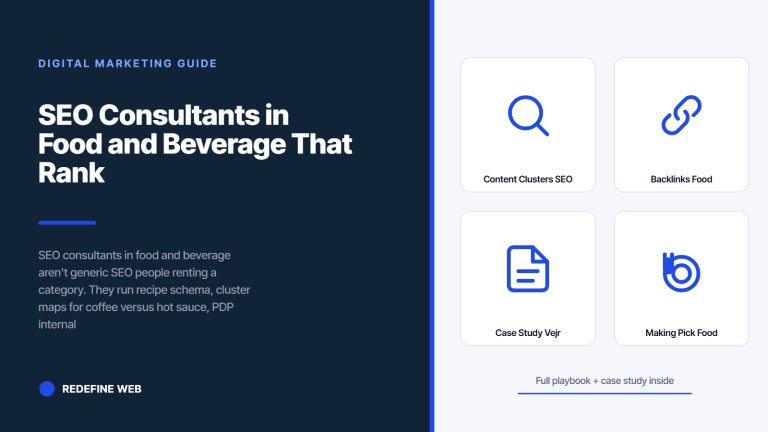 SEO Consultants in Food and Beverage That Rank Recipes and PDPs