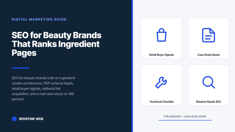 SEO for Beauty Brands That Ranks Ingredient Pages and Category Terms