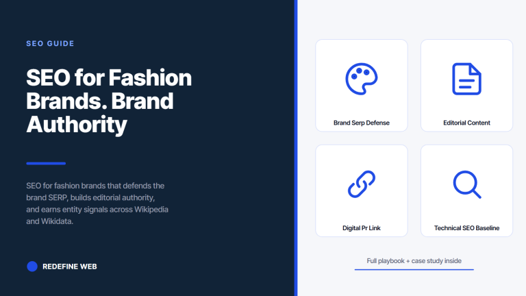 SEO for Fashion Brands. Brand Authority Playbook