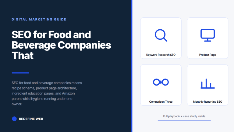 SEO for Food and Beverage Companies That Grows Orders