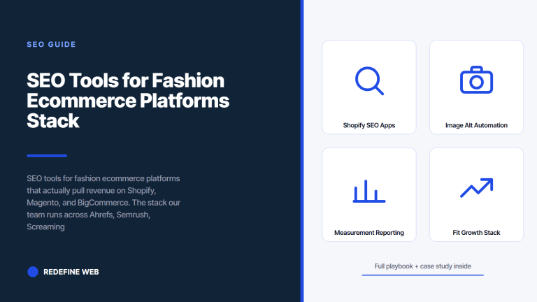 SEO Tools for Fashion Ecommerce Platforms Stack Guide