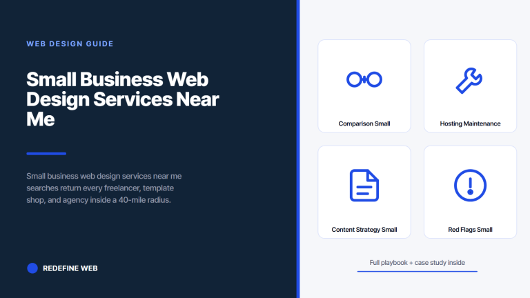 Small Business Web Design Services Near Me and How to Vet Them