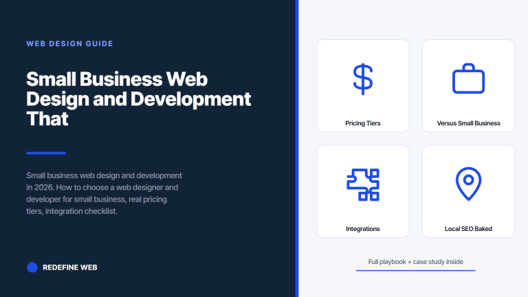 Small Business Web Design and Development That Books Real Work