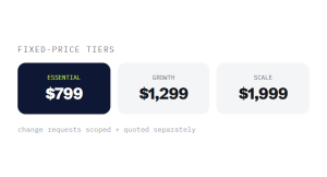 small business website design outcome showing tracked performance improvement