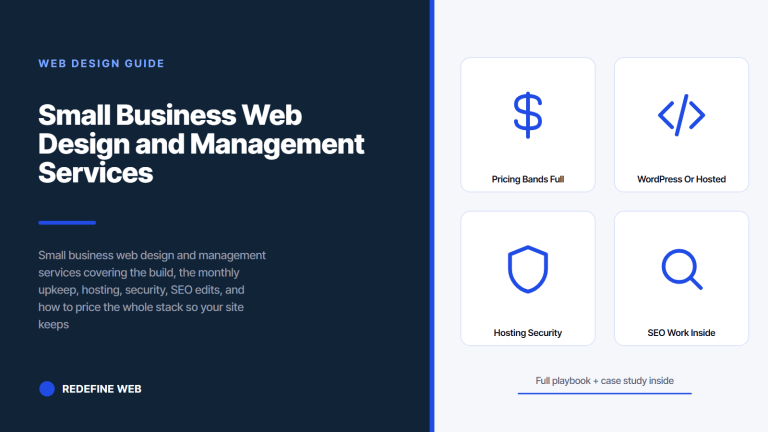 Small Business Web Design and Management Services That Actually Grow Revenue