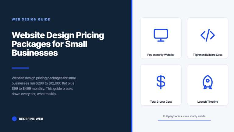 Website Design Pricing Packages for Small Businesses in Plain Terms