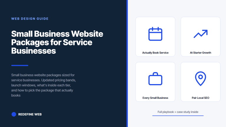 Small Business Website Packages for Service Businesses