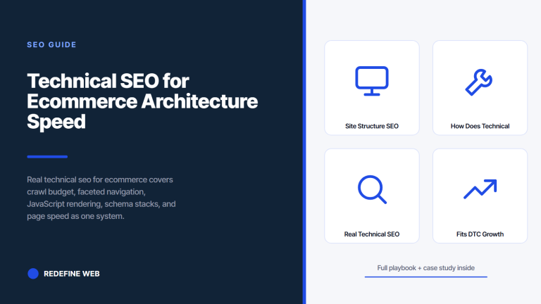 Technical SEO for Ecommerce Architecture Speed and Schema